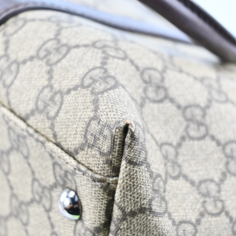 Auth Gucci Gg Supreme Tote Bag Pvc #196260G28B - Picture 12 of 15